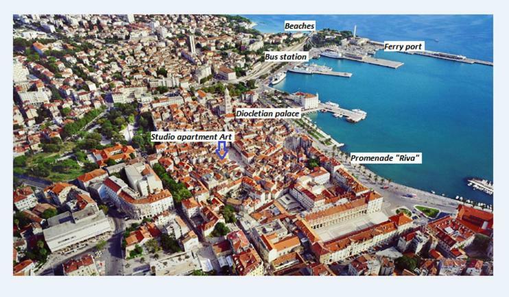 Studio Apartment Art Split Dış mekan fotoğraf
